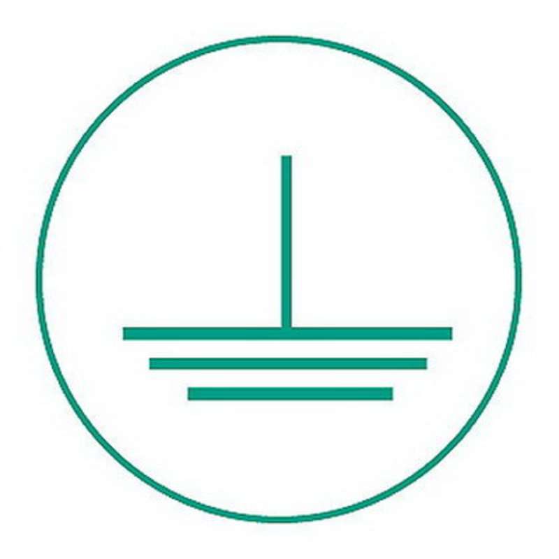 PANDUIT, GROUND STICKER .75 CIRCLE 300/PK